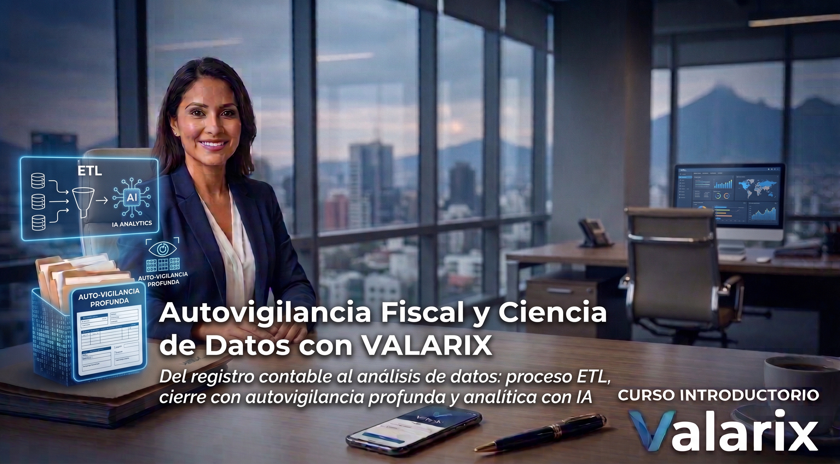 Portada del curso Autovigilancia Fiscal y Ciencia de Datos con VALARIX