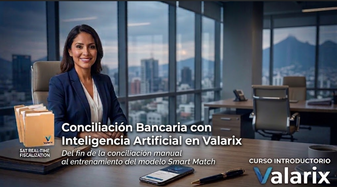 Portada del curso Conciliación Bancaria con Inteligencia Artificial en Valarix